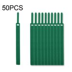 50 PZ Organizzatore di Cavi Dati Autoadesivi a Forma di Ago Fasci Colorati 15 x 200 mm (Verde)