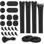 Kit organizer per la gestione dei cavi 5 in 1 Manicotto per cavi con clip per cavi con cerniera