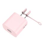 Custodia protettiva in silicone per caricabatterie Huawei Honor 66W AC01 (rosa)