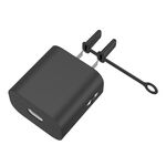 Custodia protettiva in silicone per caricabatterie Apple 5W AC01 (nero)