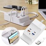 PD 20W Dual USB-C / Type-C + Hub di ricarica rapida a 4 porte Dual USB per presa USB per tablet smartphone