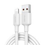 USAMS US-SJ605 U84 Cavo dati di ricarica da USB a 8 pin da 2,4 A, lunghezza cavo: 2 m (bianco)