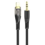 Hoco UPA25 Transparent Exploration Version Cavo di conversione audio digitale a 8 pin, lunghezza: 1 m (nero)