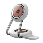 Caricabatterie wireless magnetico trasparente N21 15W 3 in 1 (bianco)