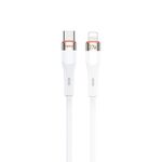 TOTU CB-2 Series USB-C / Type-C a 8 pin cavo dati skin feel in lega di alluminio, lunghezza: 1 m (bianco)