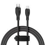 Baseus Pudding Series 20W Type-C a 8 pin Cavo dati di ricarica rapida, lunghezza: 1,2 m (nero)