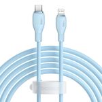 Baseus Pudding Series 20W Type-C a 8 pin Cavo dati di ricarica rapida, lunghezza: 2 m (blu)
