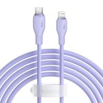 Baseus Pudding Series 20W Type-C a 8 pin Cavo dati di ricarica rapida, lunghezza: 2 m (viola)