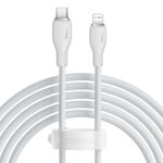 Baseus Pudding Series 20W Type-C a 8 pin Cavo dati di ricarica rapida, lunghezza: 2 m (bianco)