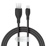 Baseus Pudding Series 2.4A Cavo dati di ricarica rapida da USB a 8 pin, lunghezza: 1,2 m (nero)