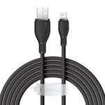 Baseus Pudding Series 2.4A USB a 8 pin cavo dati di ricarica rapida, lunghezza: 2 m (nero)