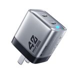 WK WP-U02 40W Doppia interfaccia USB-C / Type-C Caricabatterie rapido al nitruro di gallio (argento)