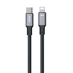 Cavo dati in silicone WK WDC-17 PD da 20 W USB-C/Type-C a 8 pin, lunghezza: 1,2 m (nero)