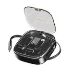 WK WDC-15 Pioneer Serie 65 W USB-C/Type-C a USB-C/Type-C Cavo dati di archiviazione telescopico multifunzionale, Lunghezza: 1 m (Nero)