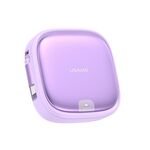 USAMS US-SJ650 U87 60 W USB da tipo C a tipo C 8 pin + cavo dati micro USB con scatola di immagazzinaggio telescopica multifunzionale, lunghezza: 1 m (viola)