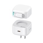 USAMS US-CC203 Caricabatterie rapido GaN serie SMF PD35W doppia porta tipo C, spina americana (bianco)