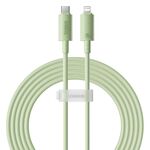 Cavo dati di ricarica rapida Baseus USB-C / Type-C a 8 pin 20 W, lunghezza cavo: 2 m (verde)