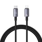 USAMS US-SJ662 Cavo dati di ricarica rapida da tipo C a 8 pin 30 W, lunghezza: 1,2 m (nero)
