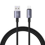 USAMS US-SJ667 Cavo dati da USB a 8 pin 2,4 A per ricarica rapida, lunghezza: 1,2 m (nero)