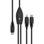 Cavo dati da USB-C / Type-C a USB-C / Type-C da 1,2 m 100 W + 8 pin per ricarica rapida (nero)