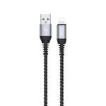 Cavo dati TOTU CB-5-L da USB a 8 pin da 15 W, lunghezza: 1 m (grigio)
