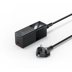 Yesido YC77 100 W 2 porte Type-C+USB con caricatore GaN da tavolo a 1 presa (spina UK)