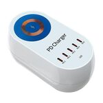 Caricabatterie multiporta WLX-810C GaN PD da 140 W, supporta la ricarica rapida wireless (bianco)
