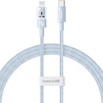 Baseus CB000093 Cavo dati di ricarica rapida USB-C/Type-C a 8 pin serie CD PD20W, lunghezza: 1 m (blu)