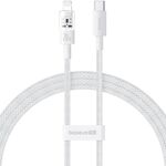 Baseus CB000093 Cavo dati di ricarica rapida serie CD PD20W da USB-C / Type-C a 8 pin, lunghezza: 2 m (bianco)