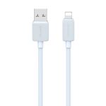USAMS US-SJ689 Cavo dati di ricarica rapida a strisce da USB a 8 pin 2,4 A, lunghezza: 3 m (blu)