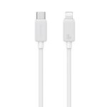 USAMS US-SJ692 Cavo dati a ricarica rapida a strisce da USB-C/Type-C a 8 pin 30 W, lunghezza: 2 m (bianco)