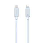 USAMS US-SJ692 Cavo dati a ricarica rapida a strisce da USB-C/Type-C a 8 pin 30 W, lunghezza: 3 m (blu)