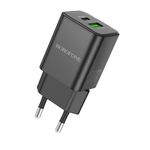 BOROFONE BN14 Royal PD30W Type-C + Caricatore USB QC3.0, spina europea (nero)