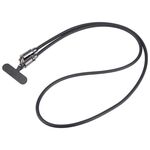 Cavo dati in silicone da tipo C a 8 pin Cordino anti-smarrimento per telefono, lunghezza: 1,2 m (nero)