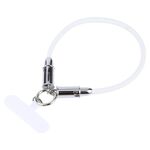 Cavo dati USB-C/Tipo-C a 8 pin Cordino corto anti-smarrimento per telefono, lunghezza: 30 cm (treccia grigia)