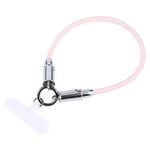 Cavo dati USB-C / Type-C a 8 pin Cordino corto anti-smarrimento per telefono, lunghezza: 30 cm (treccia rosa)