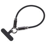 Cavo dati USB-C/Tipo-C a 8 pin Cordino corto anti-smarrimento per telefono, lunghezza: 30 cm (treccia nera)