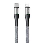 REMAX RC-C116 Cavo dati di ricarica rapida con spegnimento intelligente da 1,2 m 30 W da Tipo C a 8 pin (Argento)