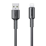 WEKOME WDC-01 Tidal Energy Series 2.4A Cavo dati da USB a 8 pin in PVC, lunghezza: 1 m (nero)