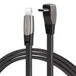 F244 Cavo dati di ricarica rapida da USB-C/tipo-C a 8 pin da 27 W a gomito, lunghezza: 1,2 m
