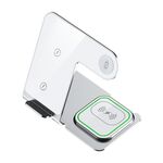 Supporto di ricarica wireless W43 15W 3 in 1 in lega di alluminio (argento)