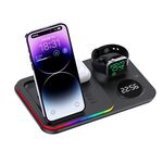Caricabatterie wireless multifunzione 4 in 1 da 30 W (nero)