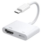 Convertitore video da USB-C/Tipo-C a HDMI+USB-C/Tipo-C