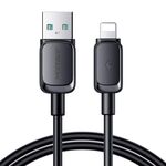 JOYROOM S-AL012A14 Cavo dati di ricarica rapida da 2,4 A USB a 8 pin serie multicolore, lunghezza: 1,2 m (nero)
