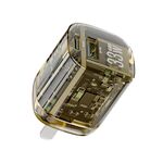 WEKOME WP-U115 Caricabatterie rapido GaN a doppia porta USB + tipo 33 W, specifica: Spina CN (oro)