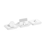 A75 Caricabatterie wireless pieghevole 3 in 1 adatto per auricolari per telefoni cellulari Apple Watch (bianco)
