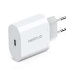 NORTHJO NOPD2000 PD 20W USB-C / Type-C Caricatore da parete rapido a porta singola, tipo di spina: spina europea (bianca)