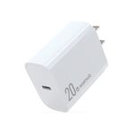 NORTHJO NOPD2001 PD 20W USB-C / Type-C Caricatore rapido a porta singola, tipo di spina: spina americana (bianca)