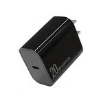 NORTHJO NOPD2001 PD 20W USB-C / Type-C Caricatore rapido a porta singola, tipo di spina: spina americana (nera)