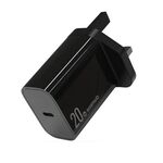 NORTHJO NOPD2001 PD 20W USB-C / Type-C Caricatore rapido a porta singola, tipo di spina: spina UK (nera)